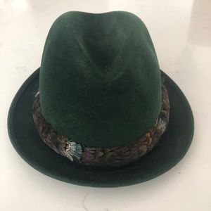 Vintage Mens Biltmore Golden Pheasant Velour Fedora Hat